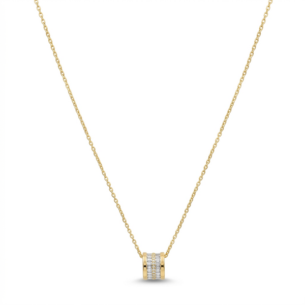 Golden Spark Barrel Pendan