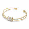 Royal Crystal Crown Cuff Bracelet