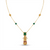 Emerald Royale Drop Necklace Set