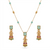 Emerald Jhumka Drop Pendant