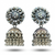 Celestial Silver Mirror Dome Jhumka Earrings