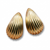 Golden Wave Luxe Stud Earrings
