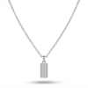 Silver Spark Column Pendant