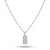 Silver Spark Column Pendant