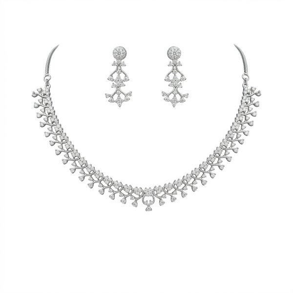 Crystal Vine Grace AD Necklace Set