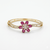 Ruby Bloom Elegance Bracelet