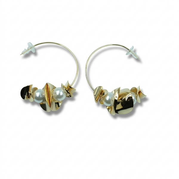 Pearla Twist Hoop Earrings