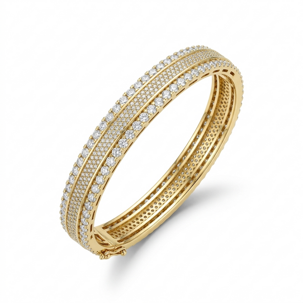 Radiant Gold Sparkle Bangle
