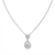 Radiant Teardrop Halo Pendant