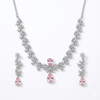 Blush Crystal Vine Necklace Set