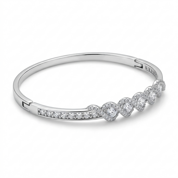 Crystal Elegance Infinity Bangle