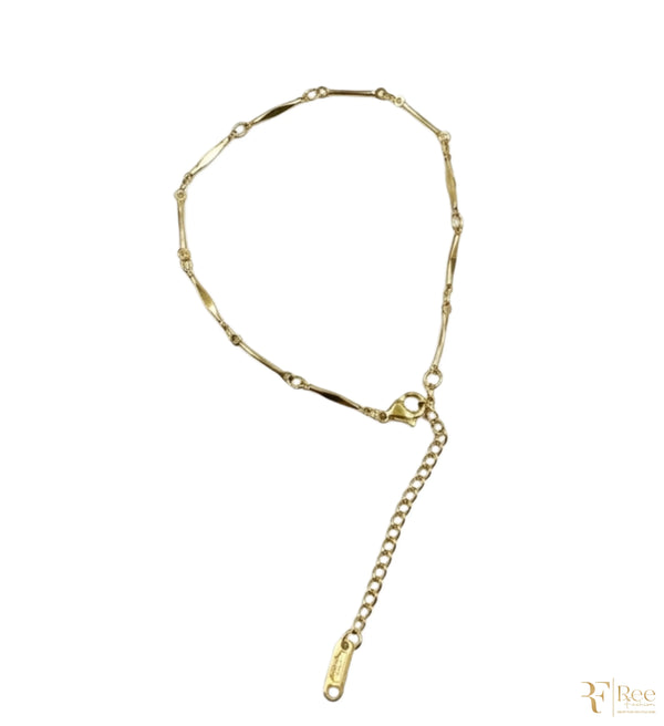 Elegant Gold Link Chain Bracelet