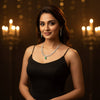 Regal Emerald Blossom Necklace Set