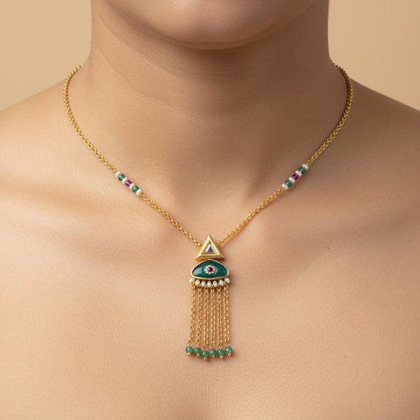 Noor Tassel Necklace Set