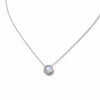 Minimal Pearl Bezel Pendant Necklace