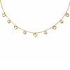 Heart Charm Crystal Drop Necklace