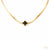 Black Clover Herringbone Necklace