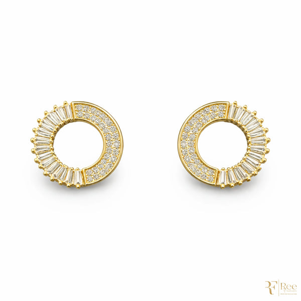 Radiant Crystal Hoop Earrings