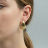 Golden Wave Luxe Stud Earrings