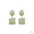 Mint Green Stone Drop Earrings