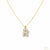 Gold 'R' Initial Necklace