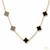 Onyx Multi-Clover Necklace