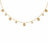 Floral Charm Crystal Chain Necklace