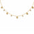 Floral Charm Crystal Chain Necklace