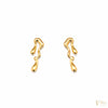 Fluid Gold Drop Earrings