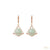 Geometric Mint Drop Earrings