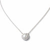 Elegant Pearl Halo Necklace