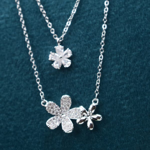 Silver Blossom Trio Pendant