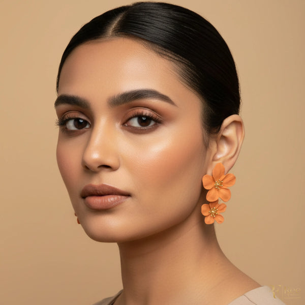 Sunset Bloom Floral Earrings