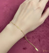 Minimalist Gold Bead Chain Bracelet