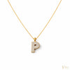 Gold 'P' Initial Necklace