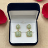 Mint Green Stone Drop Earrings
