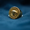 Regal Greek Emblem Gold Statement Ring