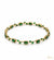Emerald Glow Tulip Bracelet