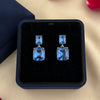 Sapphire Glow Drop Earrings