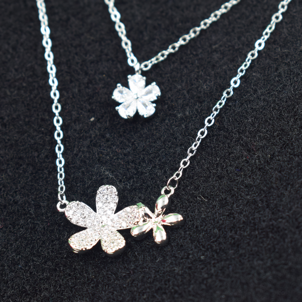 Silver Blossom Trio Pendant