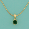 Emerald Aura Pendant Set