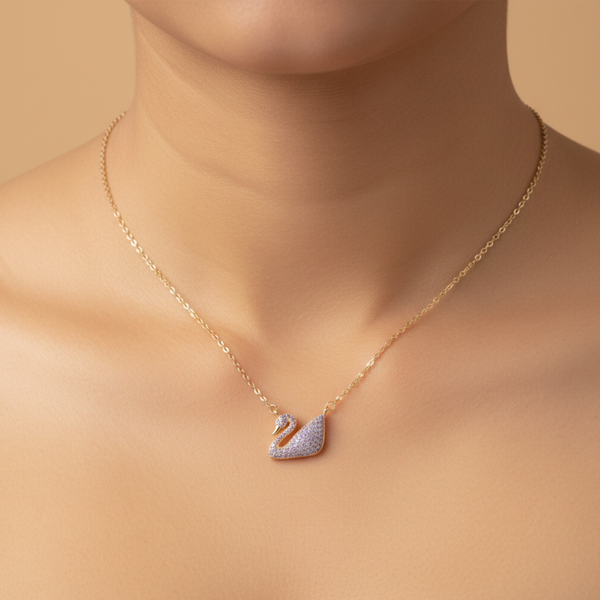 Swan Grace Crystal Pendant