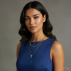 Layered Herringbone & 'T' Necklace