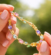 Multicolor Gemstone Tulip Bracelet