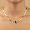 Black Clover Herringbone Necklace