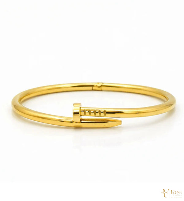 Classic Gold Nail Bracelet