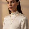 Layered Herringbone & 'P' Necklace