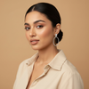 Celeste Oval Diamond Drop Earrings