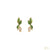 Emerald Leaf Drop Earrings