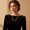 Black Clover Herringbone Necklace